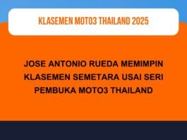 Klasemen Sementara usai Moto3 Thailand 2025