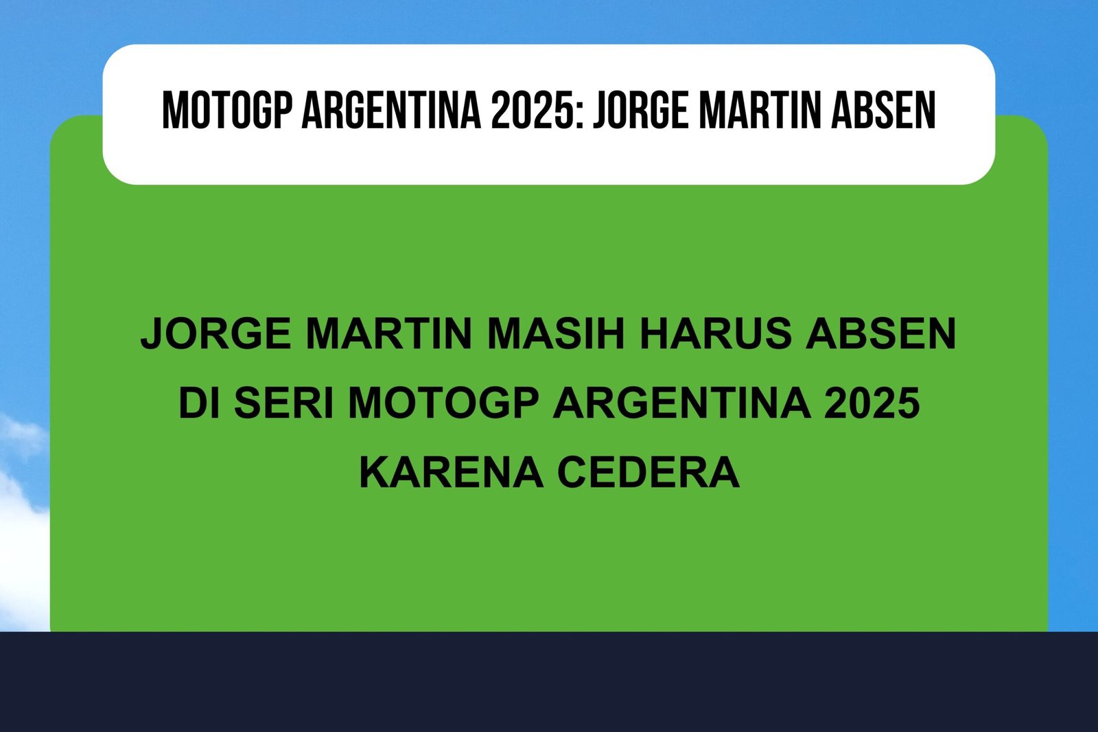 Penyebab Martin Tidak Ikut Balapan MotoGP Argentina 2025